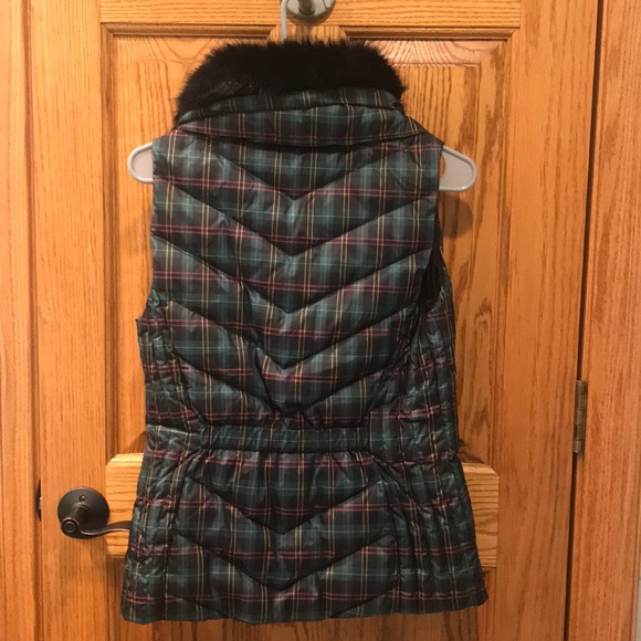NWT Talbots Plaid Quilted Vest - Picture 3 of 4